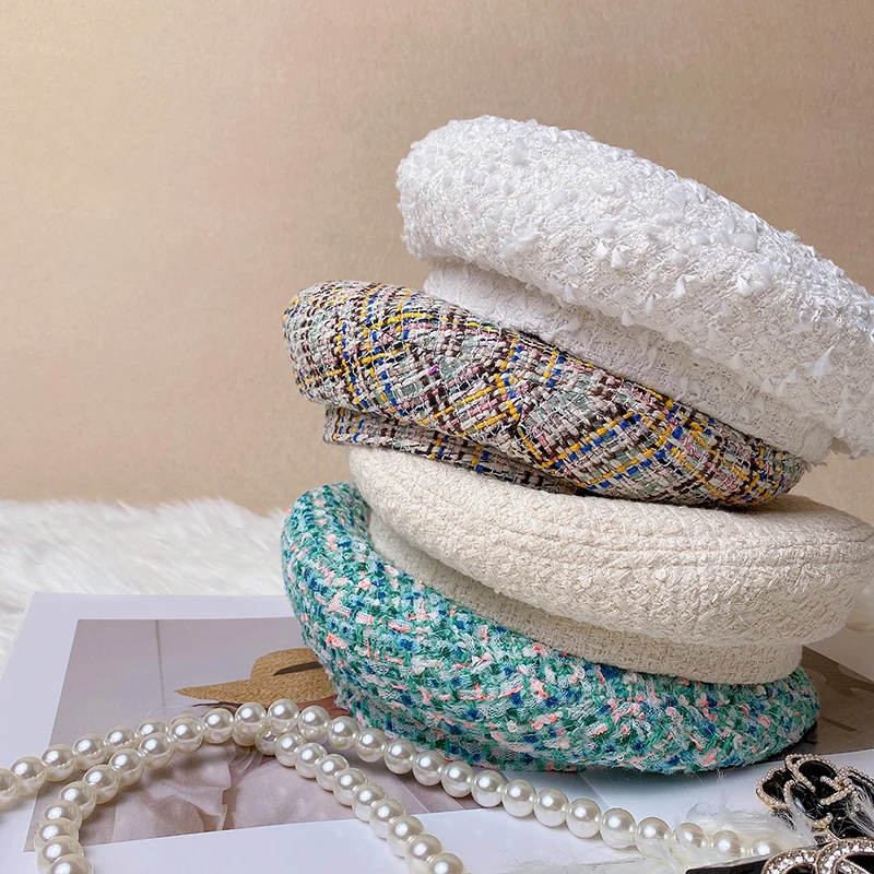9 Color Hot Sale 2022 Fashion New Women's Elegant Plaid Tweed Beret Female Hat Spring Autumn All Match Hats Pink Blue White
9 Color Hot Sale 2022 Fashion New Women's Elegant Plaid Tweed Beret Female Hat Spring Autumn All Match Hats Pink Blue White