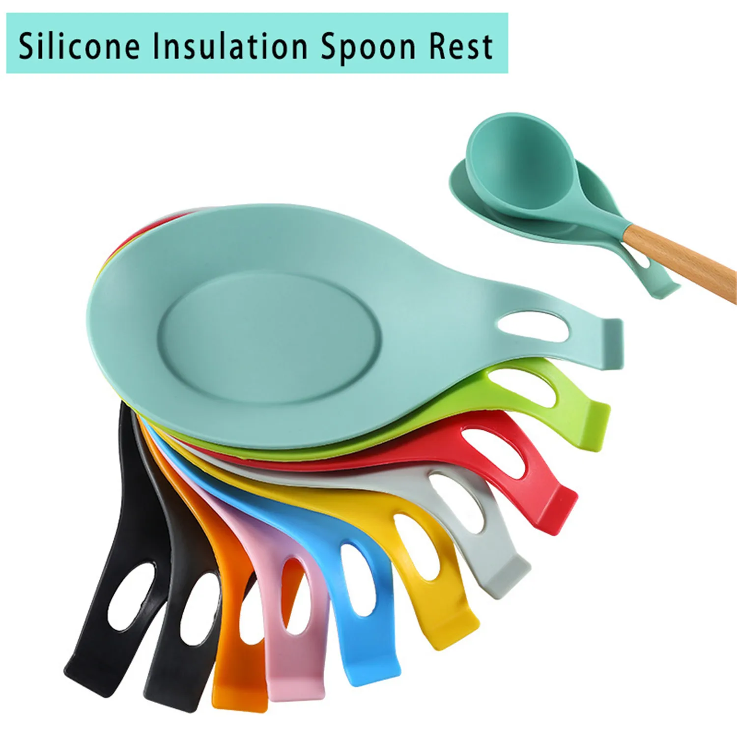 Silicone Insulation Spoon Rest Heat Resistant Placemat Drink Glass Coaster Tray Spoon Pad Eat Mat Pot Holder Kitchen Accessories
Silicone Insulation Spoon Rest Heat Resistant Placemat Drink Glass Coaster Tray Spoon Pad Eat Mat Pot Holder Kitchen Accessories