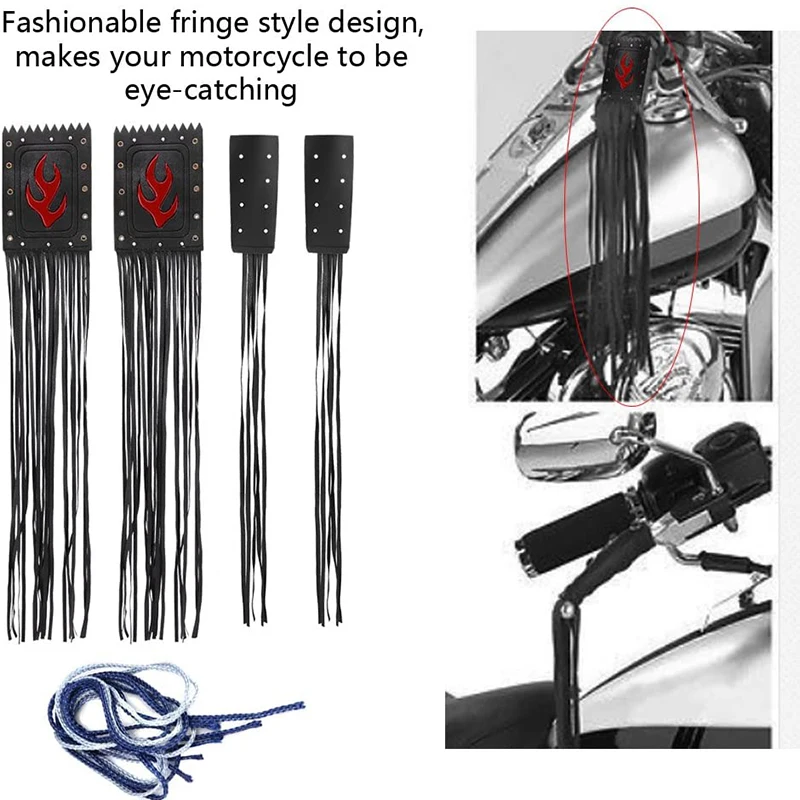 4Pcs/Set Universal PU Motorcycle Handlebar Tassel Fringe Grip Cover Lever Cover for Victory Cruiser
4Pcs/Set Universal PU Motorcycle Handlebar Tassel Fringe Grip Cover Lever Cover for Victory Cruiser