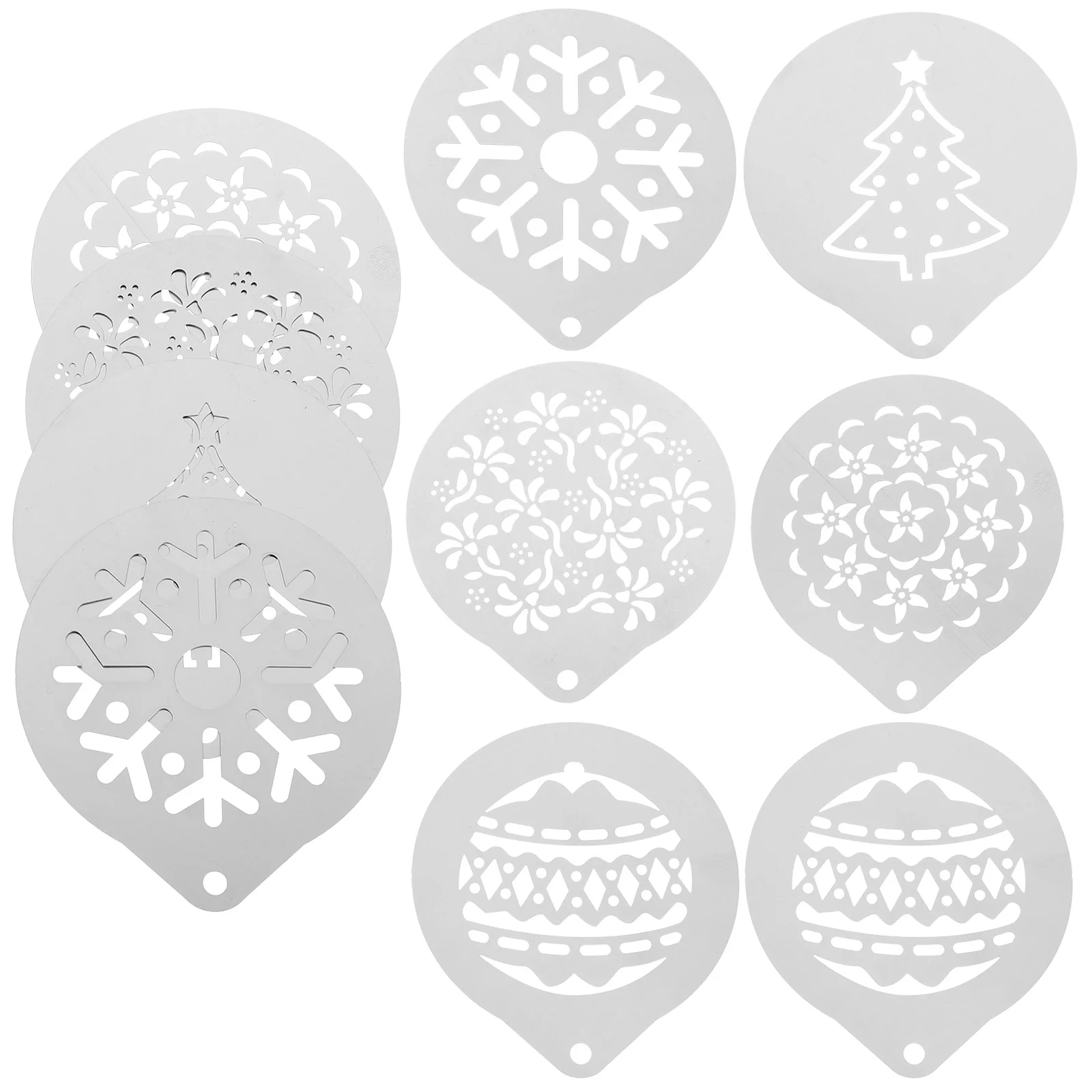 10 Pcs Stainless Steel Drawing Die Coffee Stencils Templates Baking Trim Cookie Decorating Fancy Fondant
10 Pcs Stainless Steel Drawing Die Coffee Stencils Templates Baking Trim Cookie Decorating Fancy Fondant