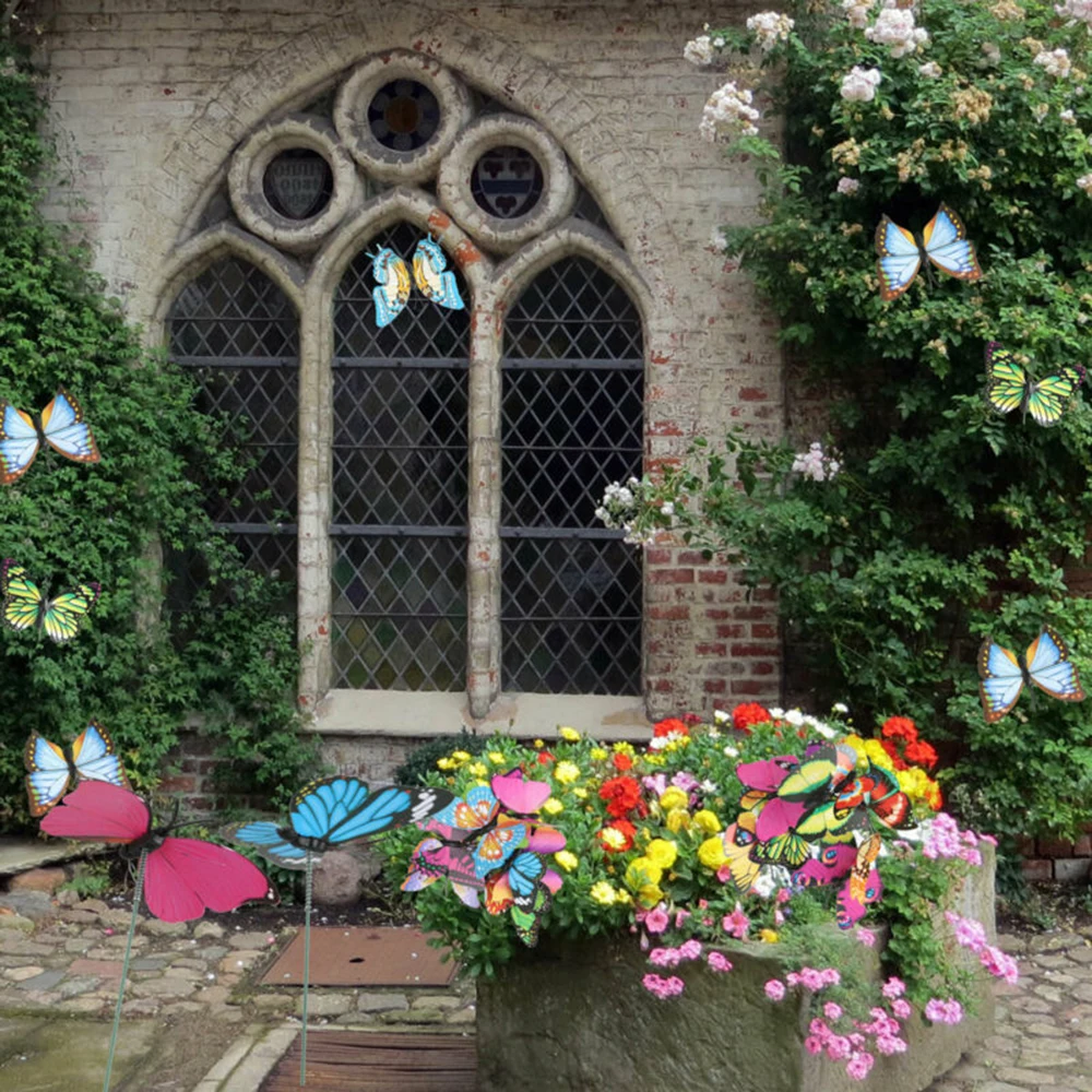 50PCS/Lot Artificial Butterfly Decorative Stakes Wind Spinners Garden Decorations Simulation Butterfly Stakes Yard Plant Lawn
50PCS/Lot Artificial Butterfly Decorative Stakes Wind Spinners Garden Decorations Simulation Butterfly Stakes Yard Plant Lawn