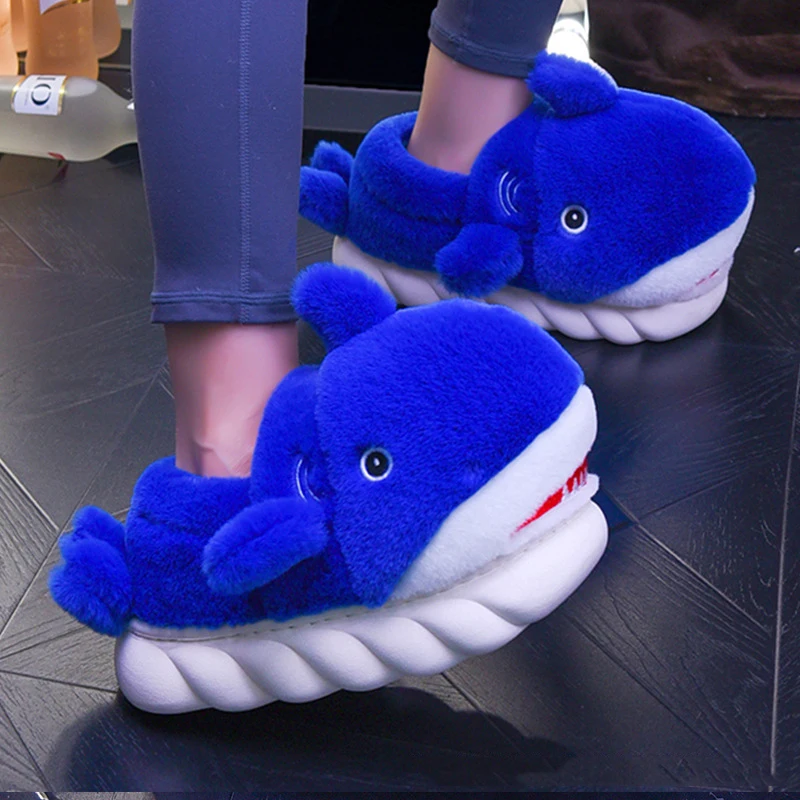 Cute Shark Bag with Cotton Slippers Home Cotton Thick Bottom Couple Soft Bottom Plush Warm Boots Winter Shoes Women Cotton Shoes
Cute Shark Bag with Cotton Slippers Home Cotton Thick Bottom Couple Soft Bottom Plush Warm Boots Winter Shoes Women Cotton Shoes