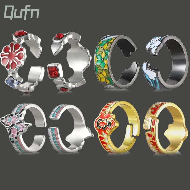 Kimetsu No Yaiba Demon Slayer Jewelry for Fans Anime Adjustable Ring Kamado Tanjiro Rui Open Finger Rings Women Accessories
Kimetsu No Yaiba Demon Slayer Jewelry for Fans Anime Adjustable Ring Kamado Tanjiro Rui Open Finger Rings Women Accessories