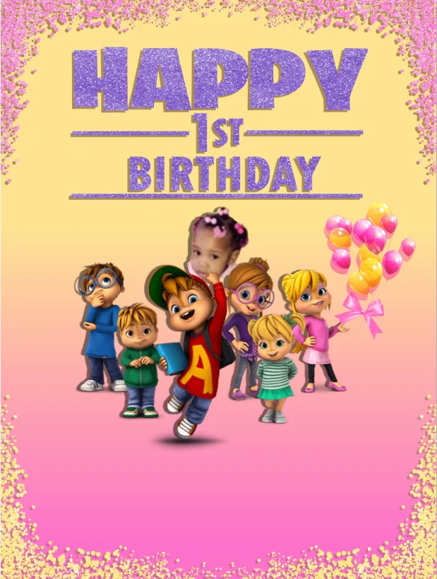 5x7FT Personalized Alvin Chipmunks Happy Birthday Party Custom Photo Backdrop Background Vinyl 220cm X 150cm
5x7FT Personalized Alvin Chipmunks Happy Birthday Party Custom Photo Backdrop Background Vinyl 220cm X 150cm