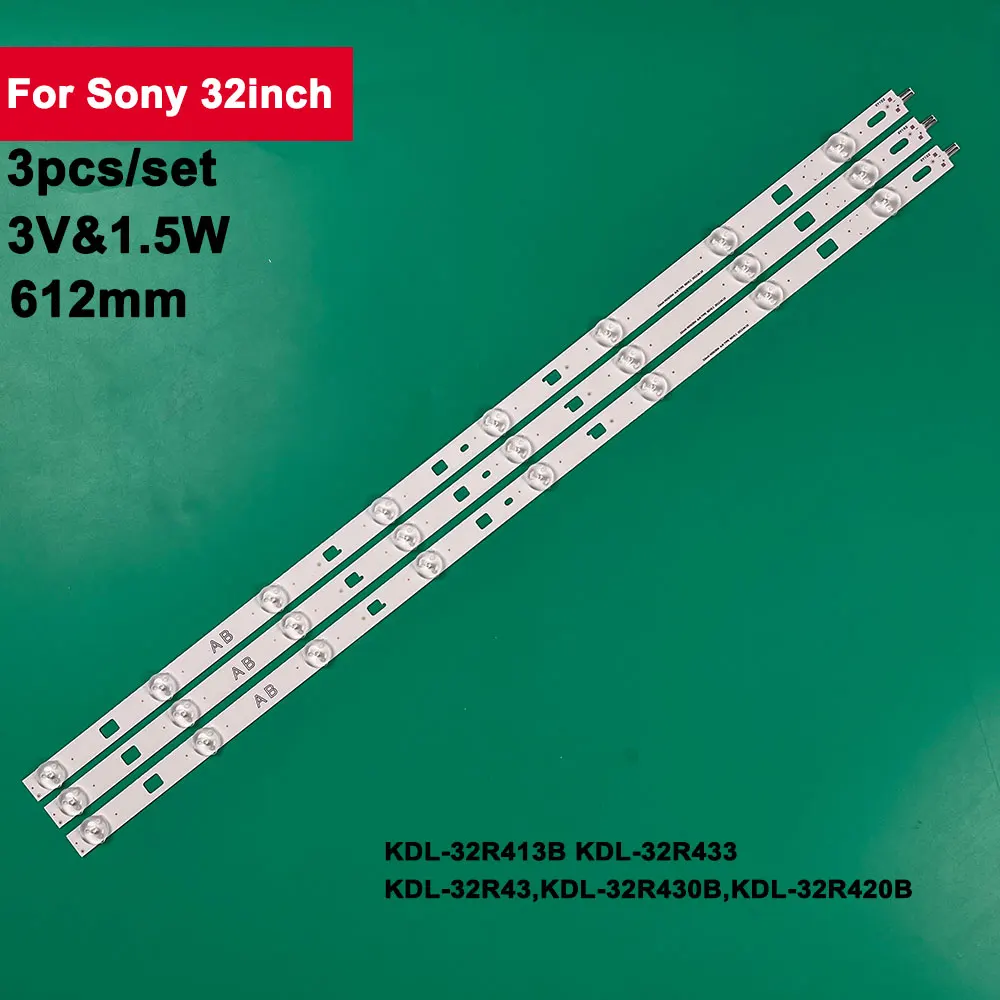 

8LED LED Backlight Strip For Sony 32Inch KDL-32RD303 KDL-32R303C KDL-32R303B LM41-00091J KLV-32R407A KDL-32R300B KDL-32R305B