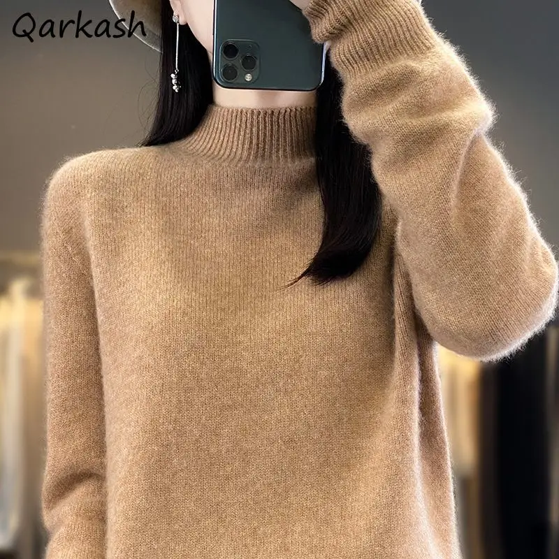 Pullovers Women Gentle Baggy Winter Cozy Korean Fashion Clothing Thicken Popular Office Lady Temperament Comfortable Sweaters
Pullovers Women Gentle Baggy Winter Cozy Korean Fashion Clothing Thicken Popular Office Lady Temperament Comfortable Sweaters