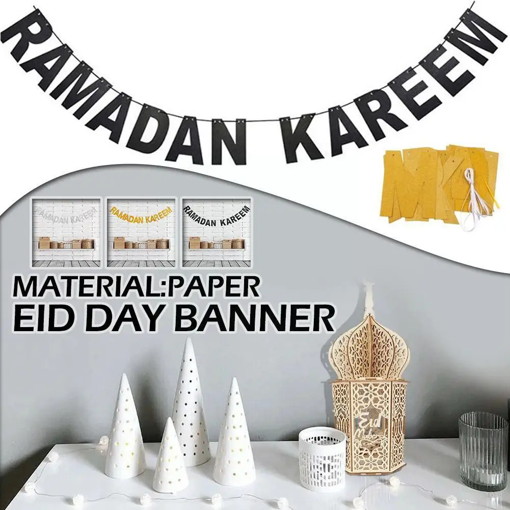 New Mubarak Banner Glitter Star Moon Letter Paper Bunting Garland Islamic Muslim Party Ramadan Kareem Decorations For Home N5Z6
New Mubarak Banner Glitter Star Moon Letter Paper Bunting Garland Islamic Muslim Party Ramadan Kareem Decorations For Home N5Z6