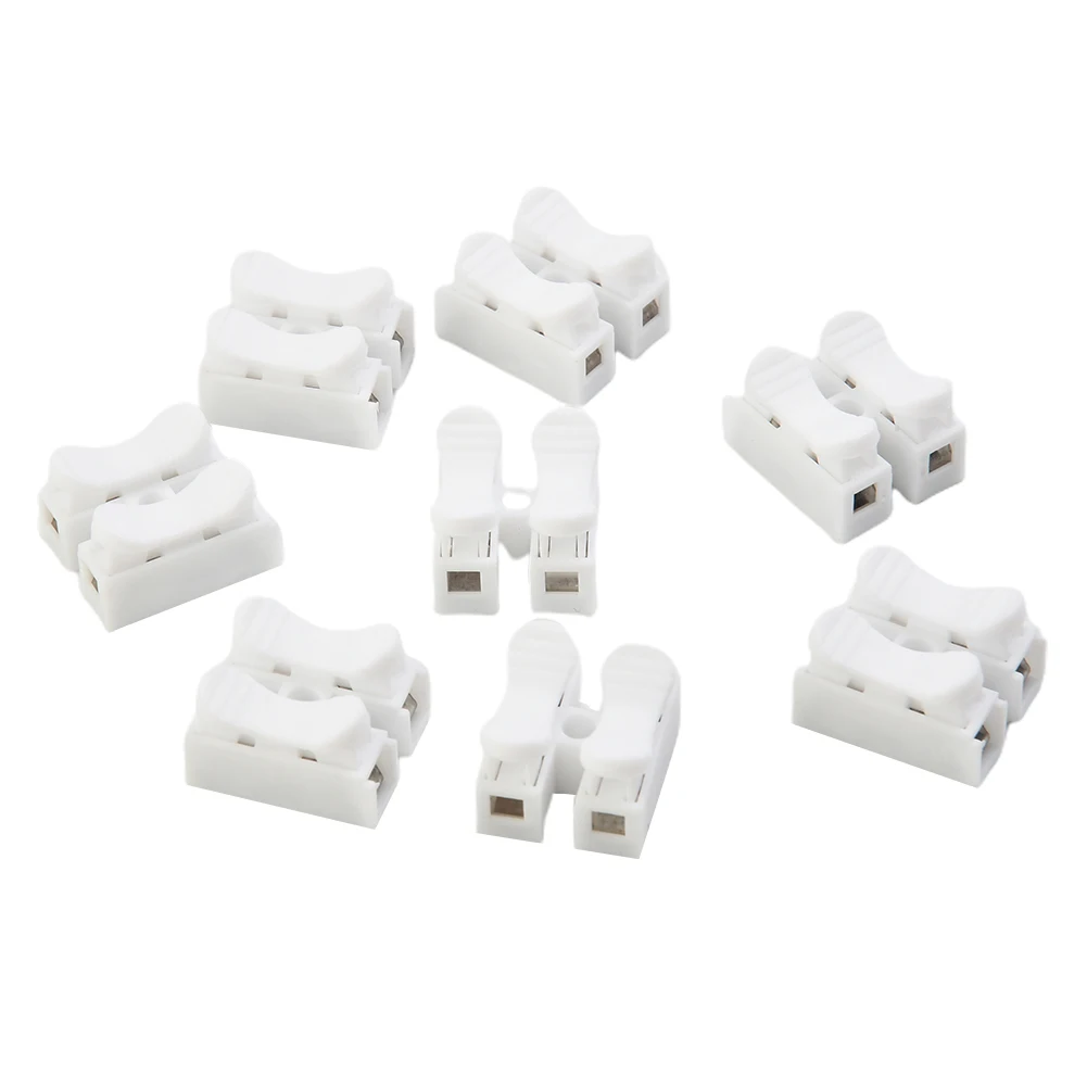 20Pcs 2Pins Electrical Cable Connectors CH2 Quick Splice Lock Wire Connectors Wiring Terminals Electrical Crimp Terminals Clamp
20Pcs 2Pins Electrical Cable Connectors CH2 Quick Splice Lock Wire Connectors Wiring Terminals Electrical Crimp Terminals Clamp