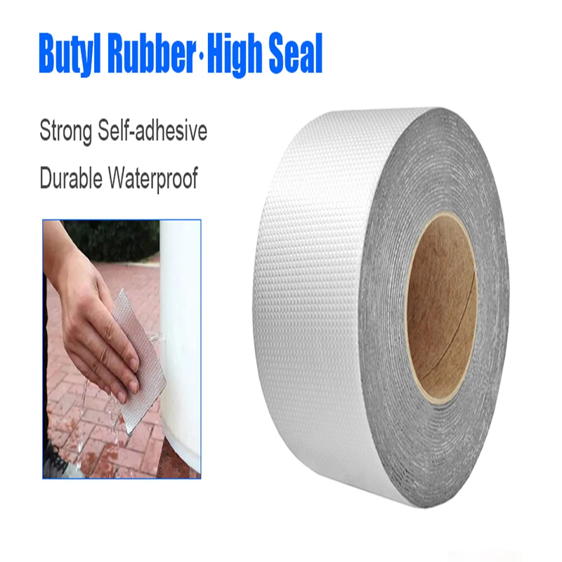 1/5/10M Repair Tape Super Strong Waterproof Tape Mildew Ieaking Bathroom Kitchen Aluminum Foil Butyl Rubber Tape Roof Ultra Seal
1/5/10M Repair Tape Super Strong Waterproof Tape Mildew Ieaking Bathroom Kitchen Aluminum Foil Butyl Rubber Tape Roof Ultra Seal