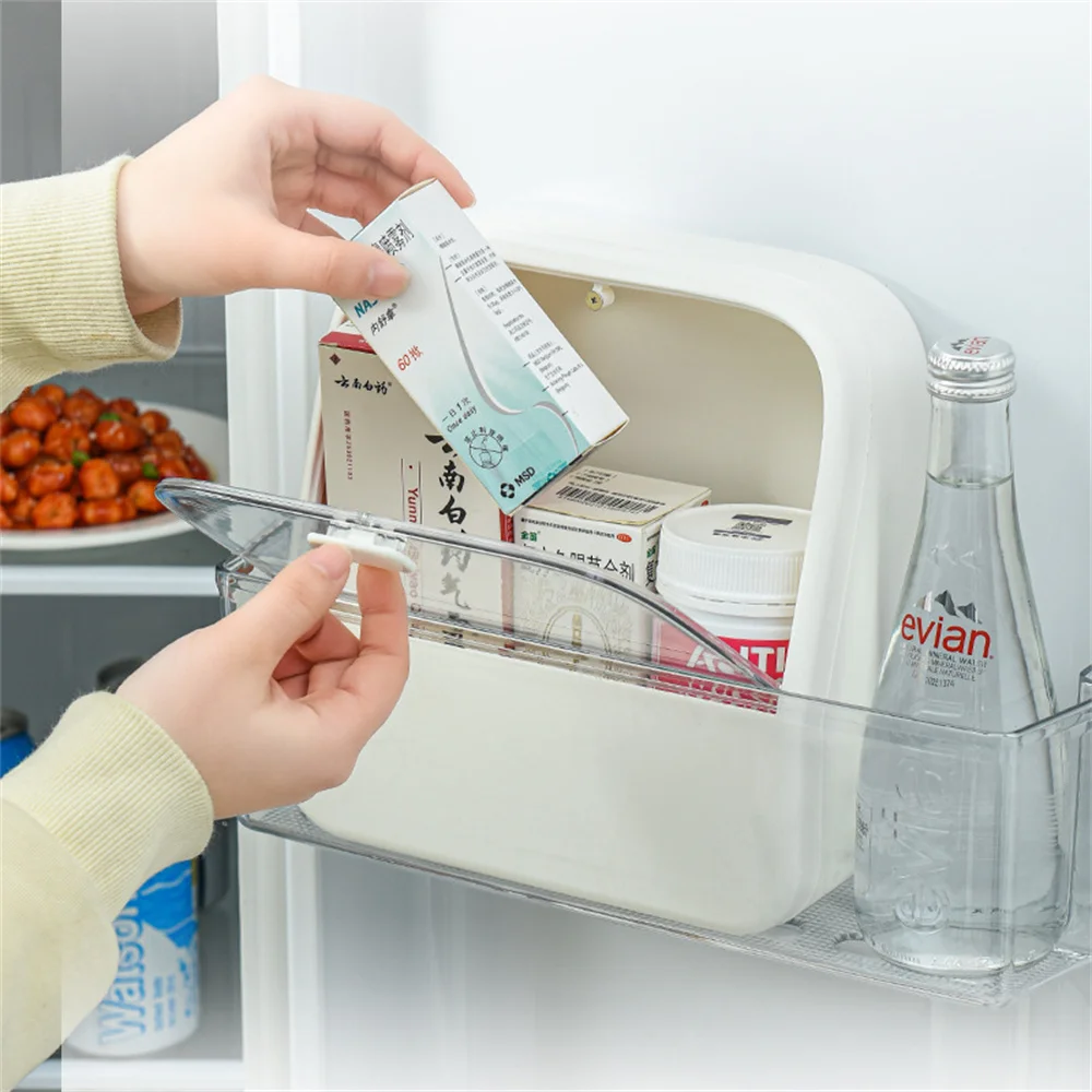Refrigerator Sidewall Storage Container Multifunctional Kitchen Storage Container Small First Aid Kit Desktop Makeup Storage Box
Refrigerator Sidewall Storage Container Multifunctional Kitchen Storage Container Small First Aid Kit Desktop Makeup Storage Box