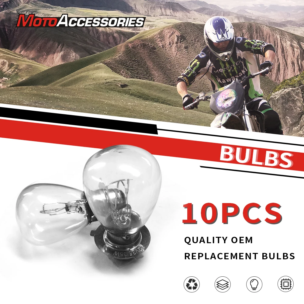 Pack of 10 12V 35/35W Indicator Light Bulbs P15D-25-3 H/L Three Pin (A7027S) For Motorbike Scooter ATV Motorcycle Accessories
Pack of 10 12V 35/35W Indicator Light Bulbs P15D-25-3 H/L Three Pin (A7027S) For Motorbike Scooter ATV Motorcycle Accessories
