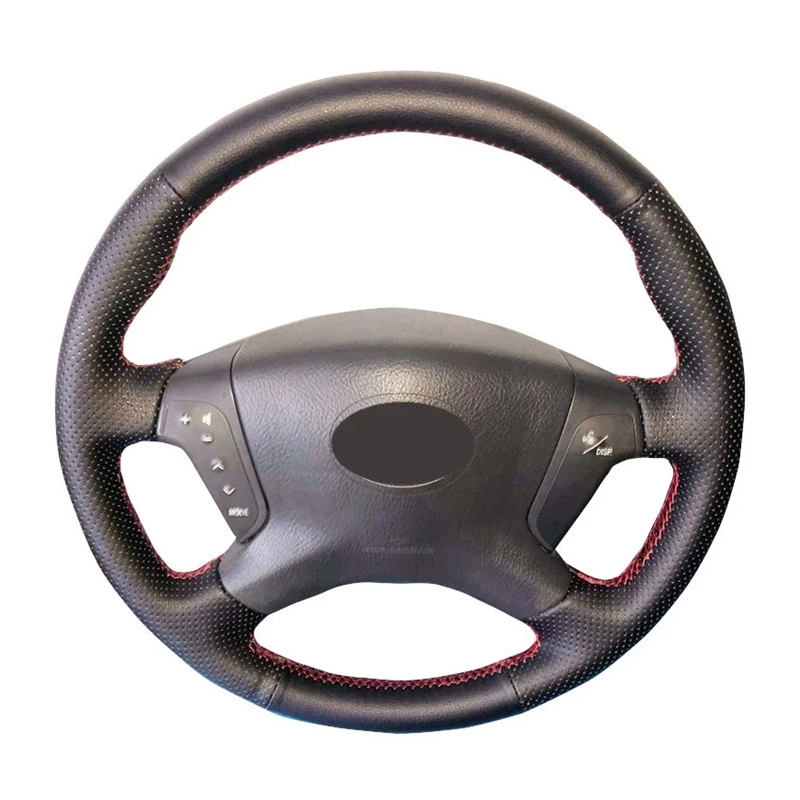 Hand-Stitched Anti-Slip Car Accessories Black Artificial Leather Braid Car Steering Wheel Cover For Toyota Avensis 2003-2007
Hand-Stitched Anti-Slip Car Accessories Black Artificial Leather Braid Car Steering Wheel Cover For Toyota Avensis 2003-2007
