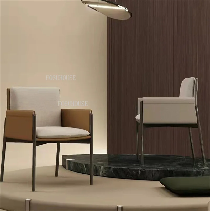 Italian Minimalist Leather Dining Chairs for Kitchen Nordic Light Luxury Armchair Household Designer Single Chair Backrest Chair
Italian Minimalist Leather Dining Chairs for Kitchen Nordic Light Luxury Armchair Household Designer Single Chair Backrest Chair