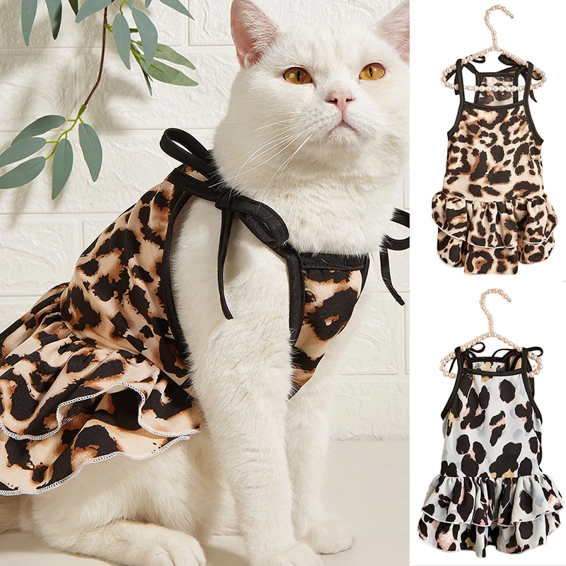 INS Cute Summer Pet Leopard Print Dress Flower Pattern Dress Dog Cat Breathable Pet Sling Skirt Small Medium Dog Princess Dress
INS Cute Summer Pet Leopard Print Dress Flower Pattern Dress Dog Cat Breathable Pet Sling Skirt Small Medium Dog Princess Dress