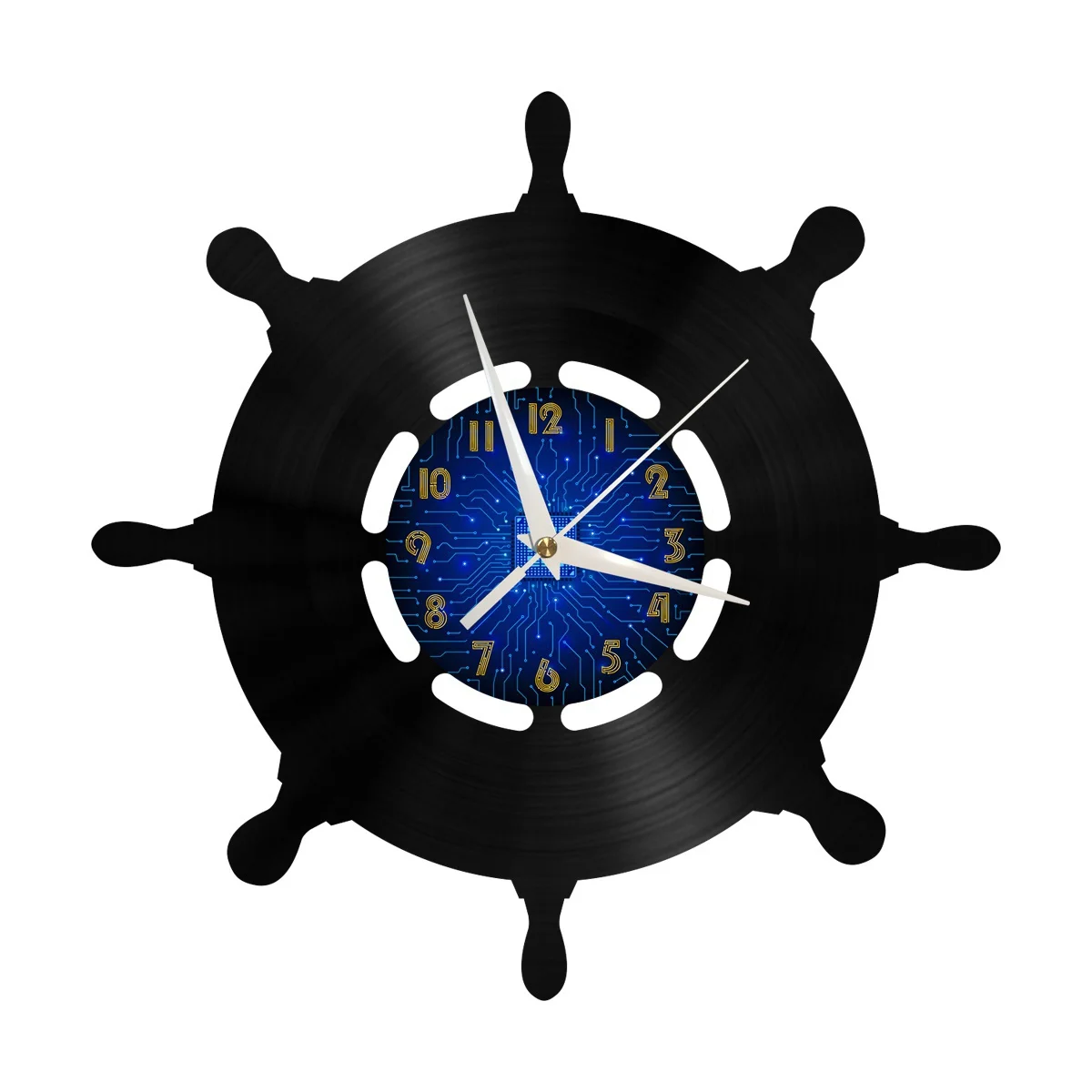 Rudder Decoration Vinyl Wall Clock, Vinyl Record Clock Wall Art Silent & Non-ticking
Rudder Decoration Vinyl Wall Clock, Vinyl Record Clock Wall Art Silent & Non-ticking