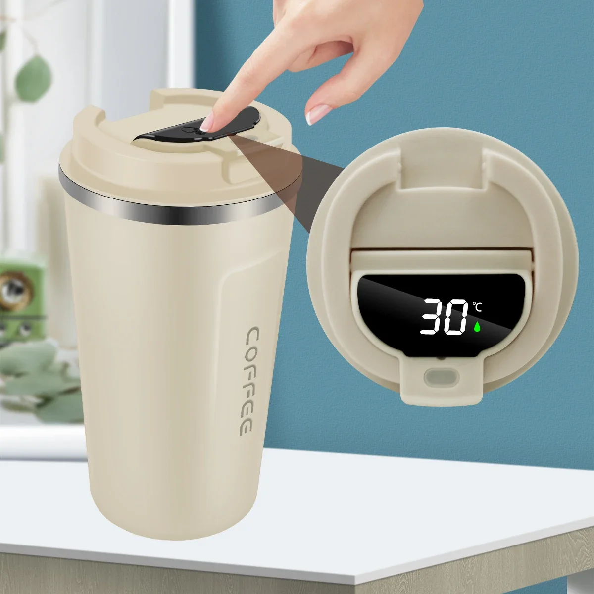 Car Display Steel Smart Thermos Tumbler 380/510ml Cup Insulated Coffee Mug Temperature Stainless LED Thermal
Car Display Steel Smart Thermos Tumbler 380/510ml Cup Insulated Coffee Mug Temperature Stainless LED Thermal