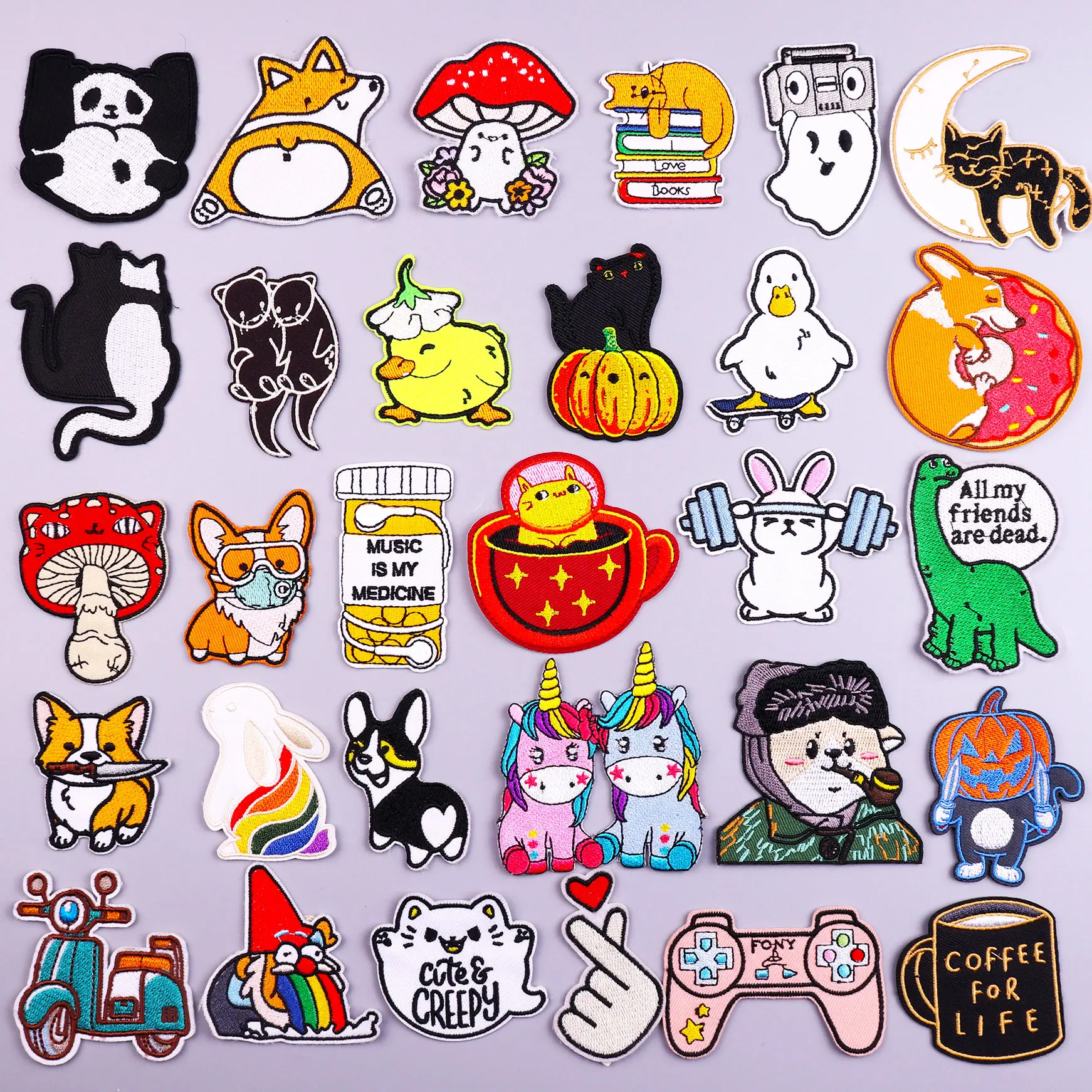 Cartoon Animal Patches For Clothing Thermoadhesive Patches Cute Dog/Duck Patch Iron on Embroidery Patches on Clothes Sticker DIY
Cartoon Animal Patches For Clothing Thermoadhesive Patches Cute Dog/Duck Patch Iron on Embroidery Patches on Clothes Sticker DIY