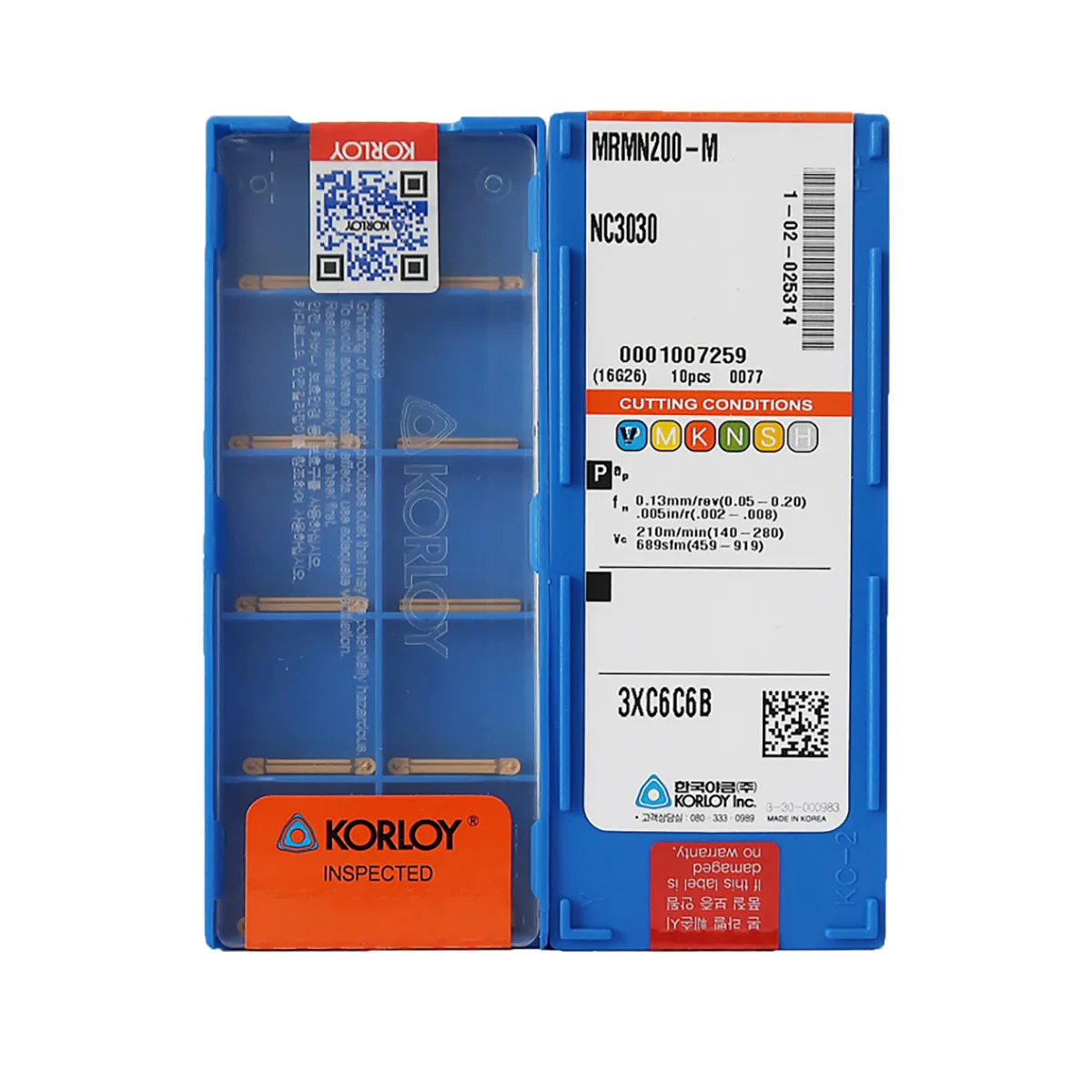 KORLOY 100% Original MRMN200 MRMN250 M 2.5mm 2mm PC5300 Reliefing Profiling Inserts Grooving Tool Carbide Inserts MRMN
KORLOY 100% Original MRMN200 MRMN250 M 2.5mm 2mm PC5300 Reliefing Profiling Inserts Grooving Tool Carbide Inserts MRMN