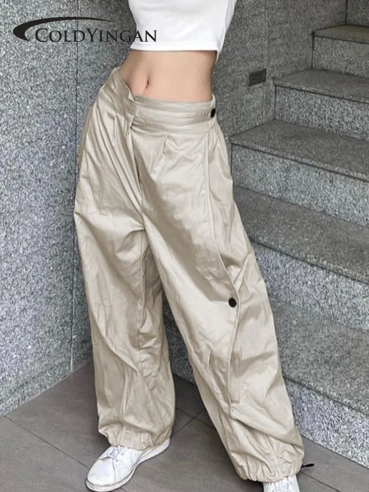 ColdYingan Y2K Button Cargo Pants Baggy Retro Streetwear Sweatpants Women Sporty Joggers Summer Pants Casual Korean Techwear 90s
ColdYingan Y2K Button Cargo Pants Baggy Retro Streetwear Sweatpants Women Sporty Joggers Summer Pants Casual Korean Techwear 90s