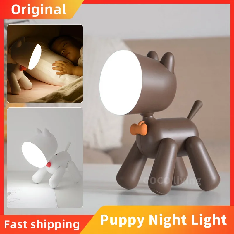 Lovely Pup Led kids Night Light Adjust Brightness 1200mAh USB Rechargeable Cartoon ELK Desk Lamp Home Bedroom Table Lamp
Lovely Pup Led kids Night Light Adjust Brightness 1200mAh USB Rechargeable Cartoon ELK Desk Lamp Home Bedroom Table Lamp