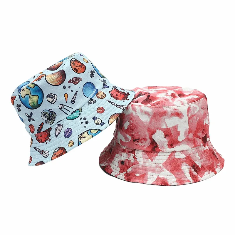 

New Fashion Double-sided Wearable Fisherman Hat Outdoor Sun Visor Bucket Hat Hiking Men Women Buckets Designer Sunshade Hats