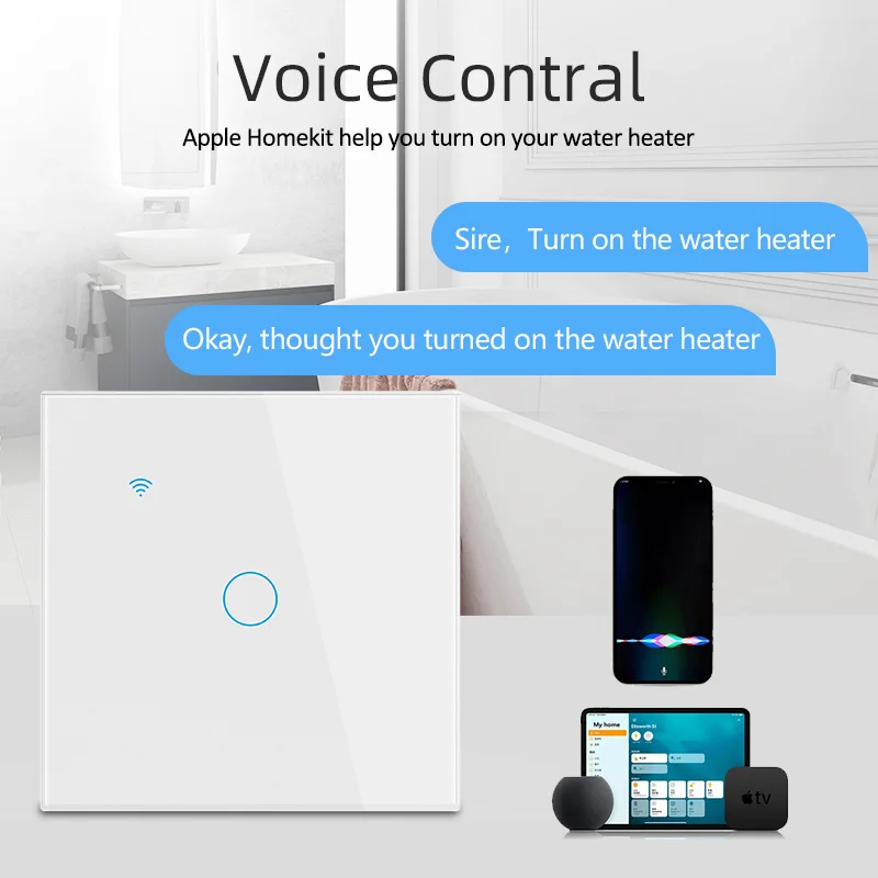 Smart Touch Wall Switch Voice Control Eu Glass Panel Touch Sensor Smart Life Control Switch 8000w Smart Home Timing Remote 40a
Smart Touch Wall Switch Voice Control Eu Glass Panel Touch Sensor Smart Life Control Switch 8000w Smart Home Timing Remote 40a