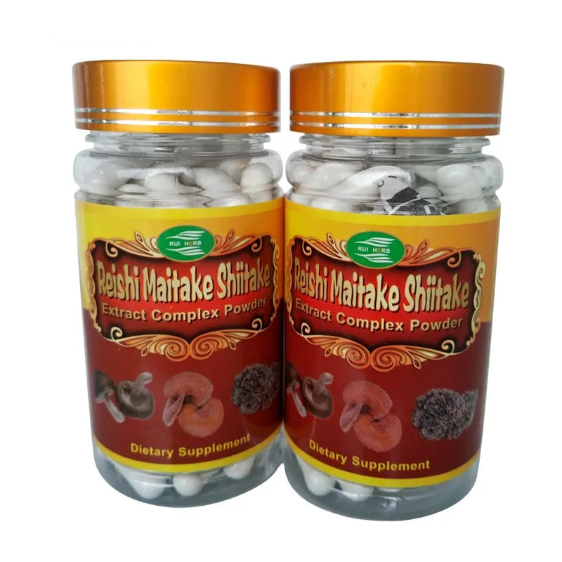 

3Bottle Top3 Mushroom Complex Capsule (Maitake, Reishi, Shiitake) 500mg x270PCS for Immune System and Antioxidant Support