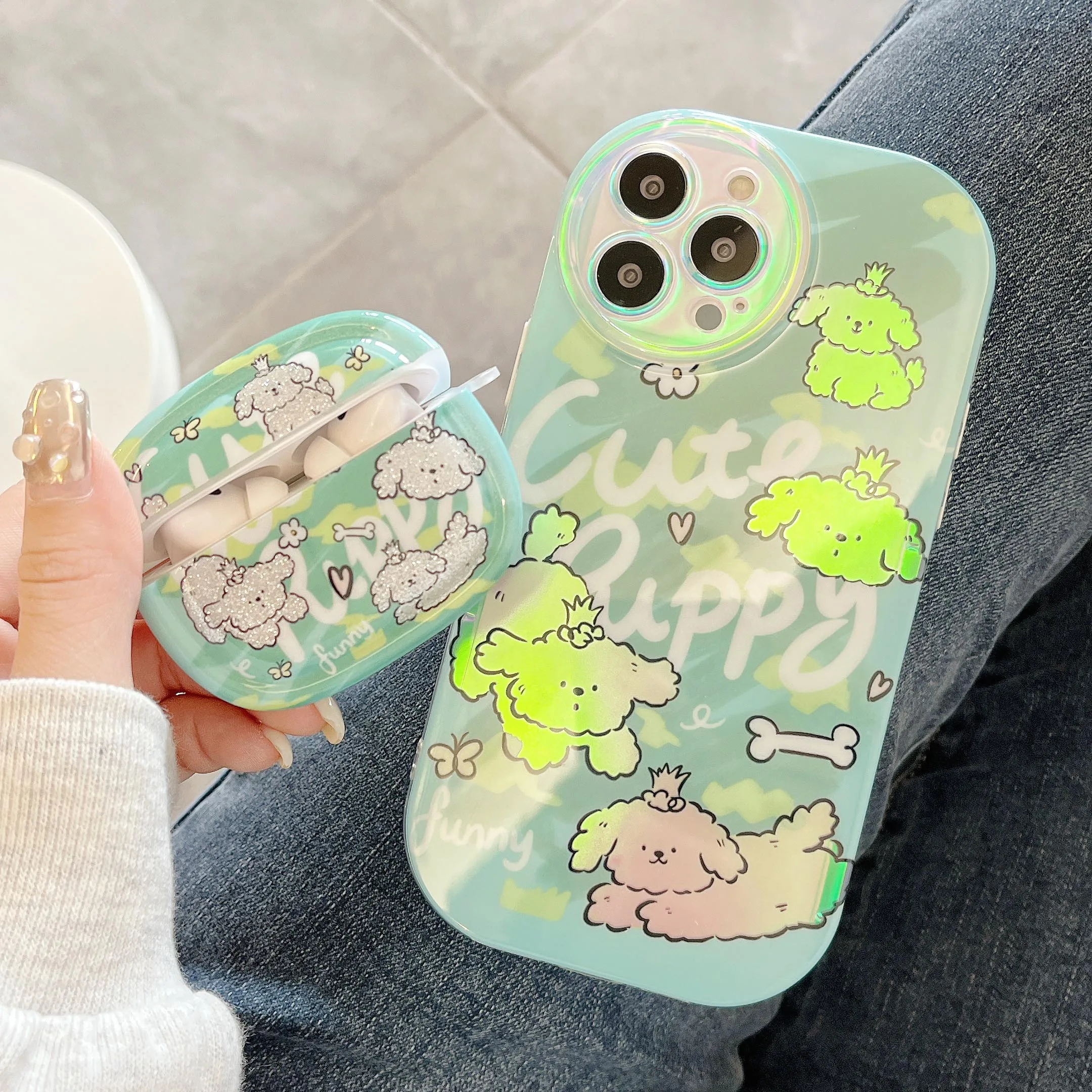 Green Cartoon Puppy Case for AirPods 1 2 3 Pro Air Pods Pro2 Wireless Bluetooth Charging Box Cute Fashion Lovely Cover Korea
Green Cartoon Puppy Case for AirPods 1 2 3 Pro Air Pods Pro2 Wireless Bluetooth Charging Box Cute Fashion Lovely Cover Korea