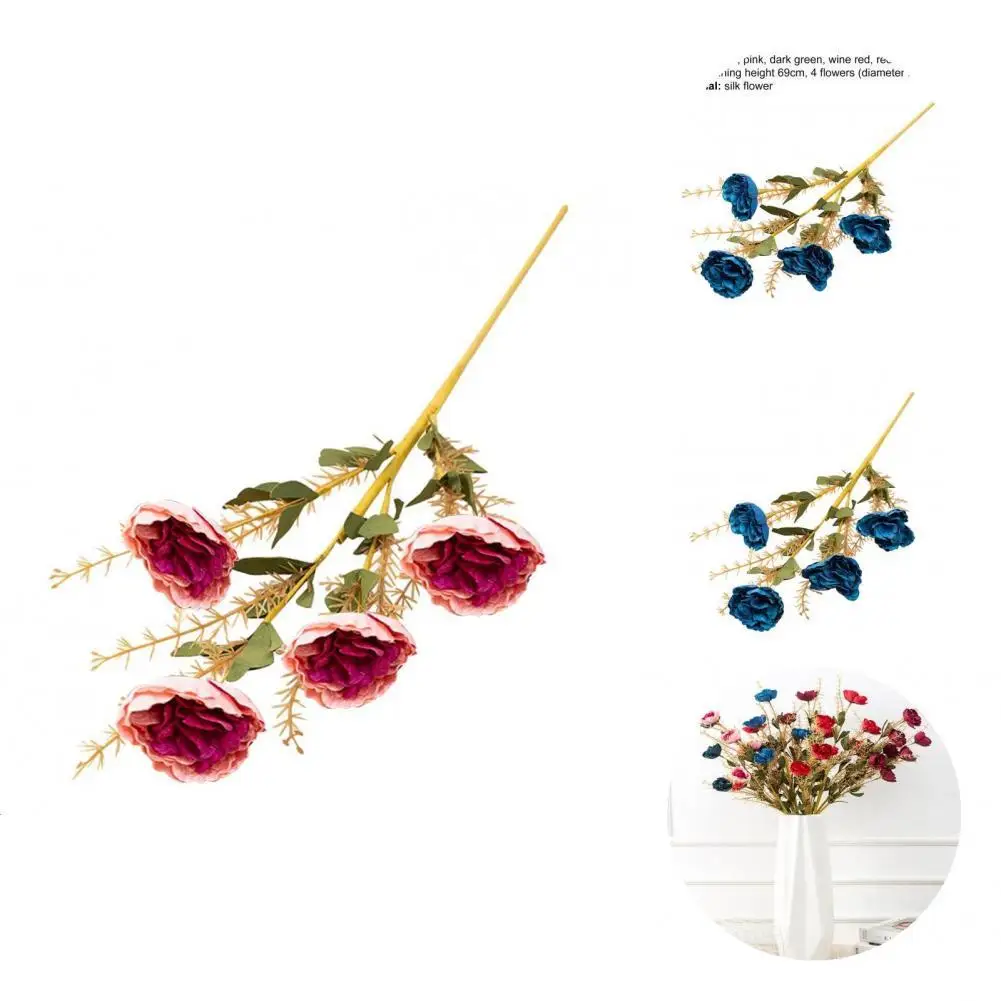 Искусственный Пион, 4 цветка, 6 цветов
Искусственный Пион, 4 цветка, 6 цветов