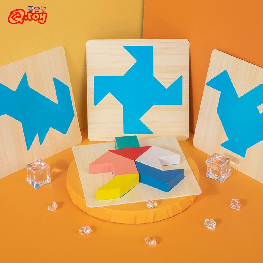Wooden Tangram Puzzle Game Montessori Educational Geometry Shape Puzzles For Children Early Learning Toy for Kids Imagination
Wooden Tangram Puzzle Game Montessori Educational Geometry Shape Puzzles For Children Early Learning Toy for Kids Imagination