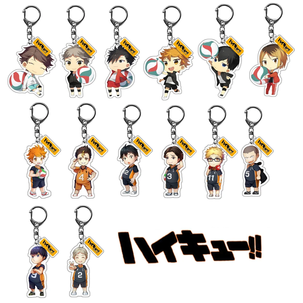 20Pcs Anime Haikyuu Acrylic Keychain Volleyball Boy Hinata Shoyo Tobio Kageyama Cartoon Figure Key Chain Women Men Car Keyring
20Pcs Anime Haikyuu Acrylic Keychain Volleyball Boy Hinata Shoyo Tobio Kageyama Cartoon Figure Key Chain Women Men Car Keyring