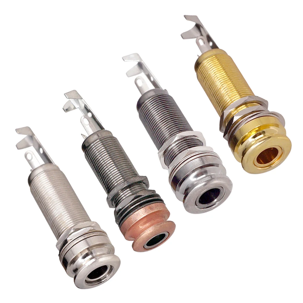 Electric Guitar Output Jacks 6.35mm Stereo 1/4Inch Socket Plug Replacement Parts Anti-noisy Electric Bass Guitars Accessories
Electric Guitar Output Jacks 6.35mm Stereo 1/4Inch Socket Plug Replacement Parts Anti-noisy Electric Bass Guitars Accessories