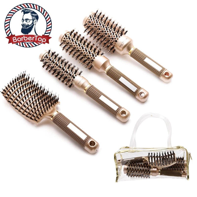 4 pcs/Set Salon Styling Tools Round Hair Comb Hairdressing Curling Hair Brushes Ceramic Iron Barrel Comb
4 pcs/Set Salon Styling Tools Round Hair Comb Hairdressing Curling Hair Brushes Ceramic Iron Barrel Comb