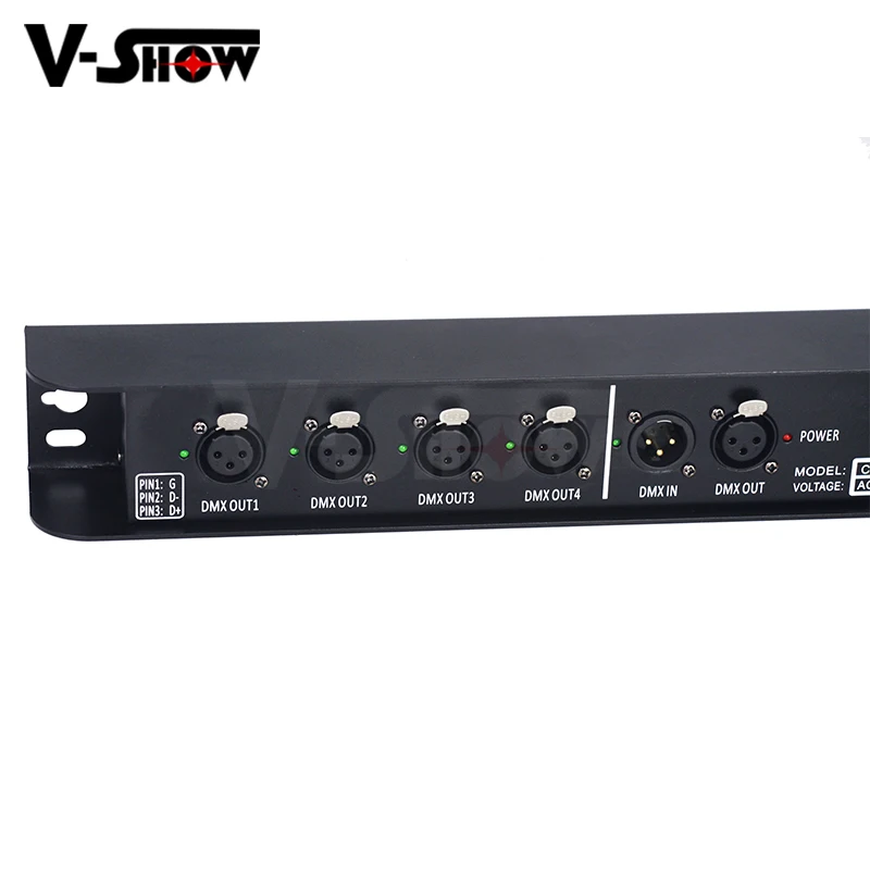 DMX Splitter Signal amplifier 4 port DMX Splitter Stage machine DMX Splitter for wedding/DJ/party/disco controller
DMX Splitter Signal amplifier 4 port DMX Splitter Stage machine DMX Splitter for wedding/DJ/party/disco controller