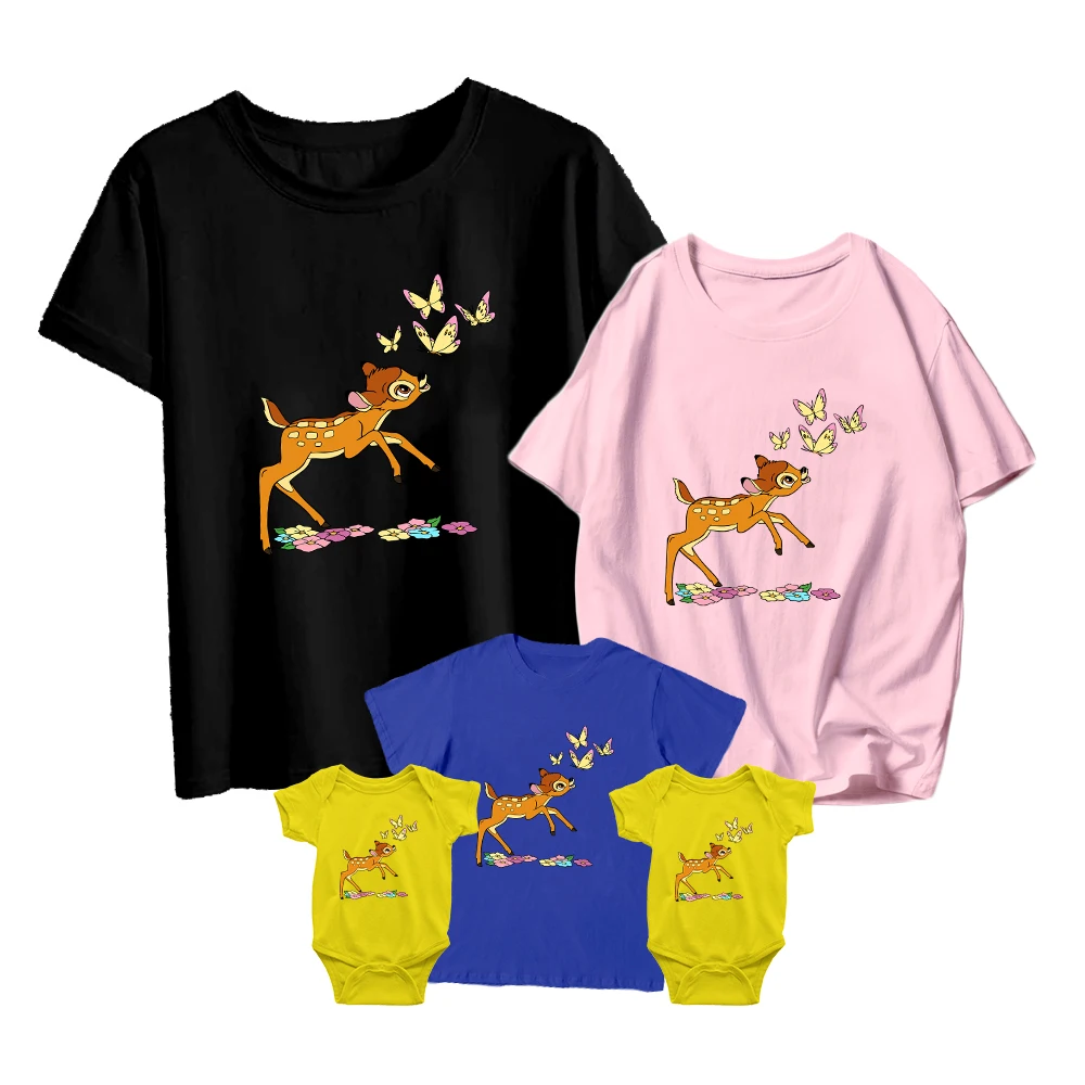 T-Shirts Disney Bambi Funny Summer Kids Short Sleeve Baby Girl Boy Baby Romper Family Matching Adult Unisex Tshirts Casual Comfy
T-Shirts Disney Bambi Funny Summer Kids Short Sleeve Baby Girl Boy Baby Romper Family Matching Adult Unisex Tshirts Casual Comfy