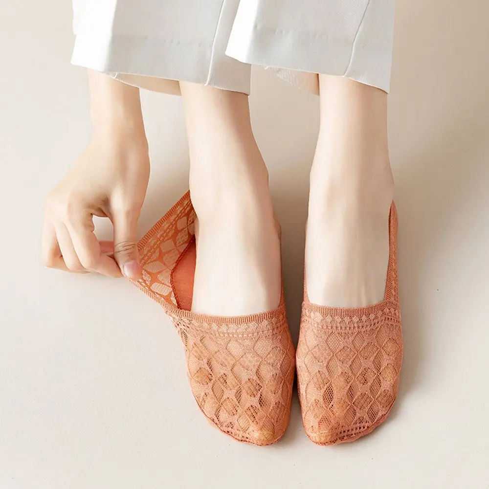 Fashion Women Girls Summer Socks Mesh Lace Short Sockslippers Non-slip Invisible Thin No Show Transparent Boat Socks
Fashion Women Girls Summer Socks Mesh Lace Short Sockslippers Non-slip Invisible Thin No Show Transparent Boat Socks