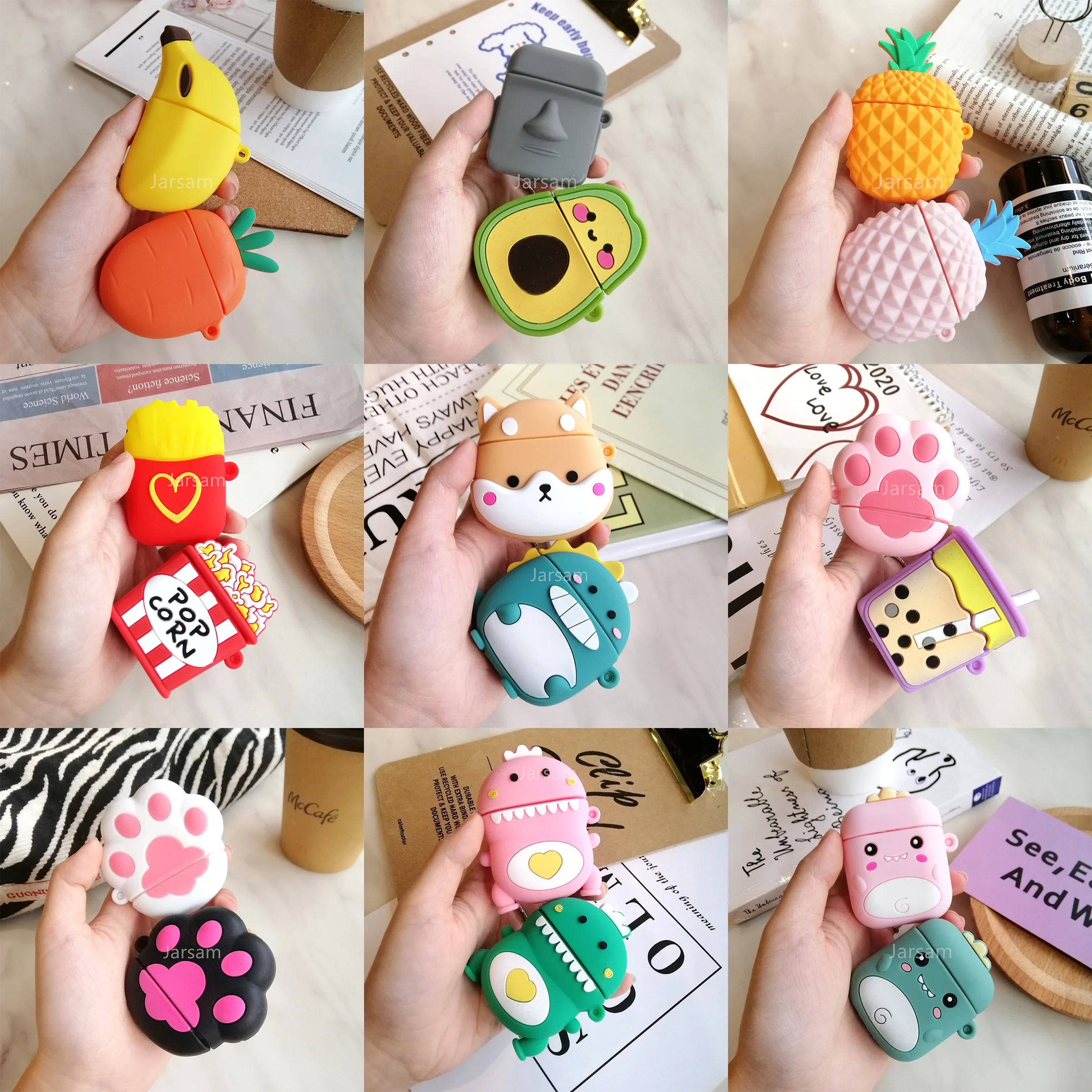 3D чехол для наушников AirPods, чехол, силиконовый мультяшный чехол для наушников, чехол для Air Pods 2, коробка для беспроводной зарядки
3D чехол для наушников AirPods, чехол, силиконовый мультяшный чехол для наушников, чехол для Air Pods 2, коробка для беспроводной зарядки