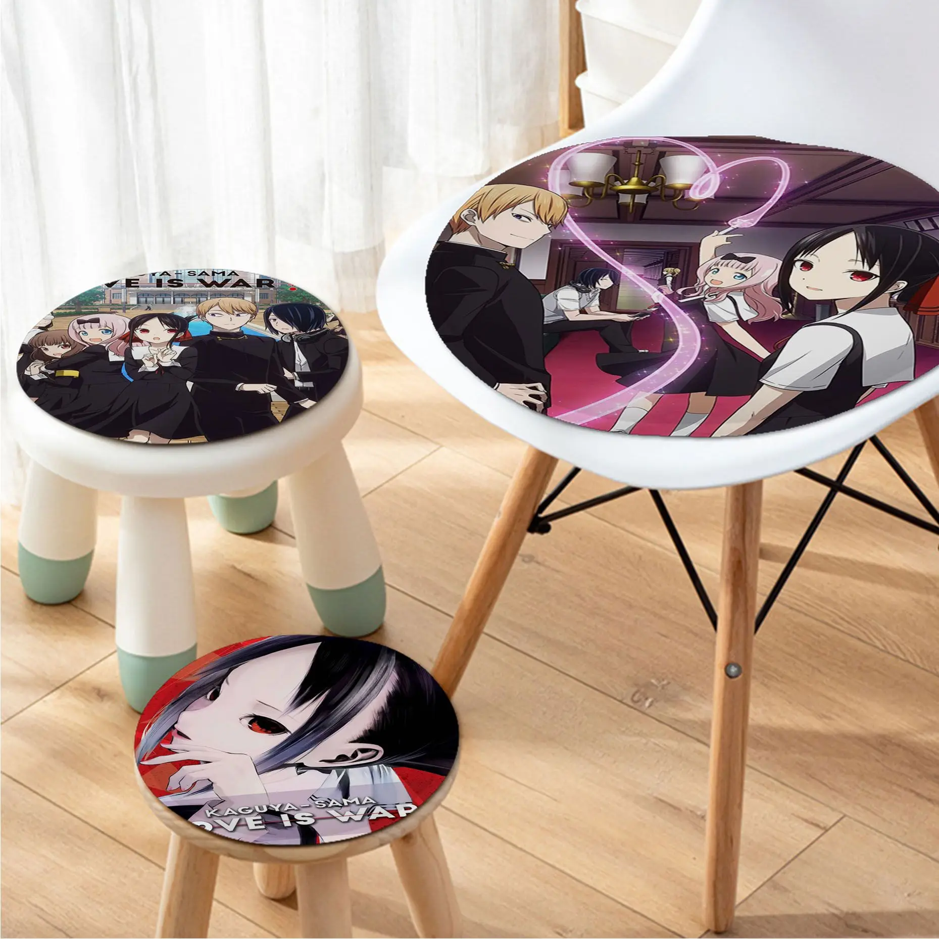 Kaguya-sama Love Is War Round Seat Pad Household Cushion Soft Plush Chair Mat Winter Office Bar Cushions Home Decor
Kaguya-sama Love Is War Round Seat Pad Household Cushion Soft Plush Chair Mat Winter Office Bar Cushions Home Decor
