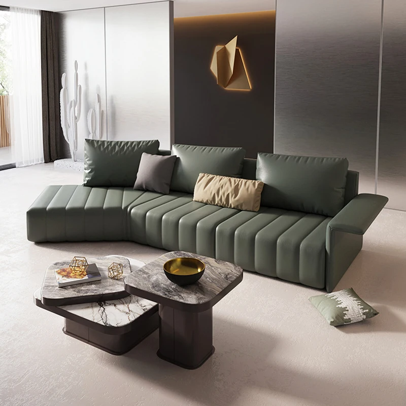 Minimalist green curved l shape sofa set furniture living room sofas modern Italian luxury leather sofa
Minimalist green curved l shape sofa set furniture living room sofas modern Italian luxury leather sofa