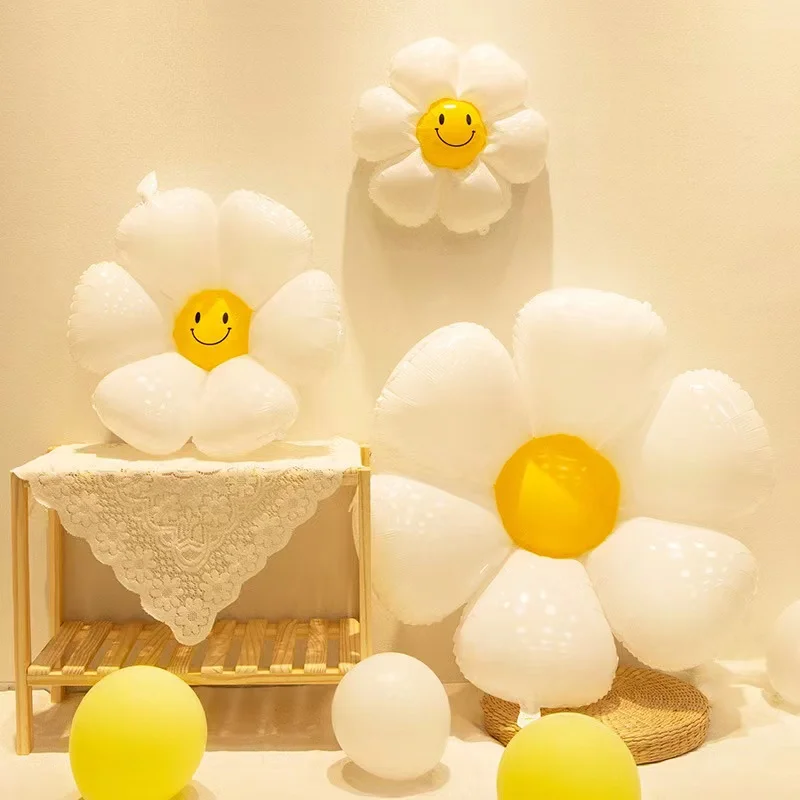Daisy Aluminum Film Balloon Baby Birthday Props White Flowers Sunflower Wholesale Decorate Background Lovely Klock New Summer
Daisy Aluminum Film Balloon Baby Birthday Props White Flowers Sunflower Wholesale Decorate Background Lovely Klock New Summer
