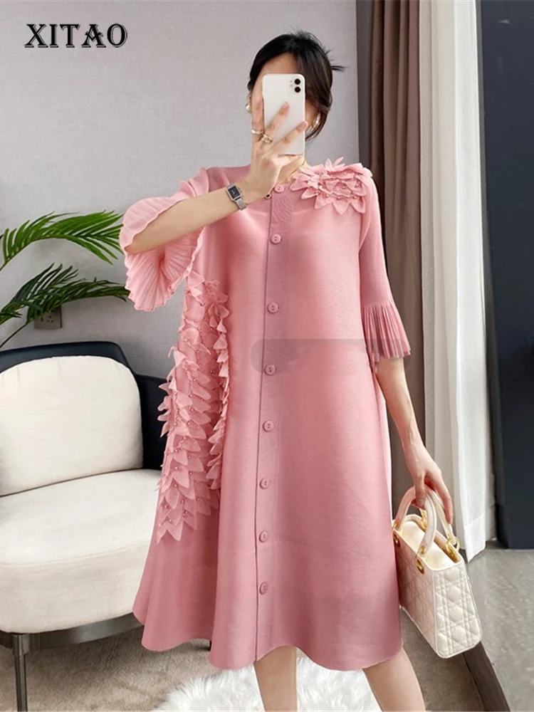 XITAO Ruffle Dress Single Breast Vintage Small Fresh Solid Color Minority 2022 Autumn Half Sleeve Loose Dress Style WLD13183
XITAO Ruffle Dress Single Breast Vintage Small Fresh Solid Color Minority 2022 Autumn Half Sleeve Loose Dress Style WLD13183