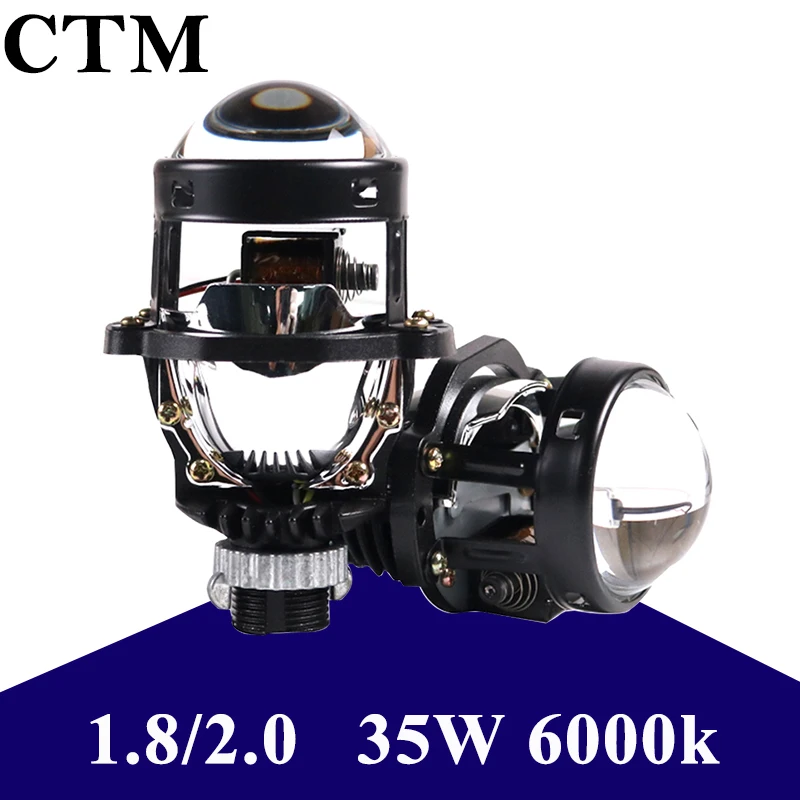 CTM 2pc1.8 2.0 35W 6000k Auto Bi LED Projector Lens Headlight H4 9005 9006 Mini Car Projector Lens Headlamp Motorcycle Light
CTM 2pc1.8 2.0 35W 6000k Auto Bi LED Projector Lens Headlight H4 9005 9006 Mini Car Projector Lens Headlamp Motorcycle Light