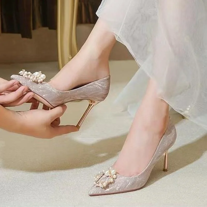 Newest Cinderella Shoes Rhinestone High Heels Women Pumps Pointed Toe Crystal Heels for Women Heels Women Shoes High Heels
Newest Cinderella Shoes Rhinestone High Heels Women Pumps Pointed Toe Crystal Heels for Women Heels Women Shoes High Heels