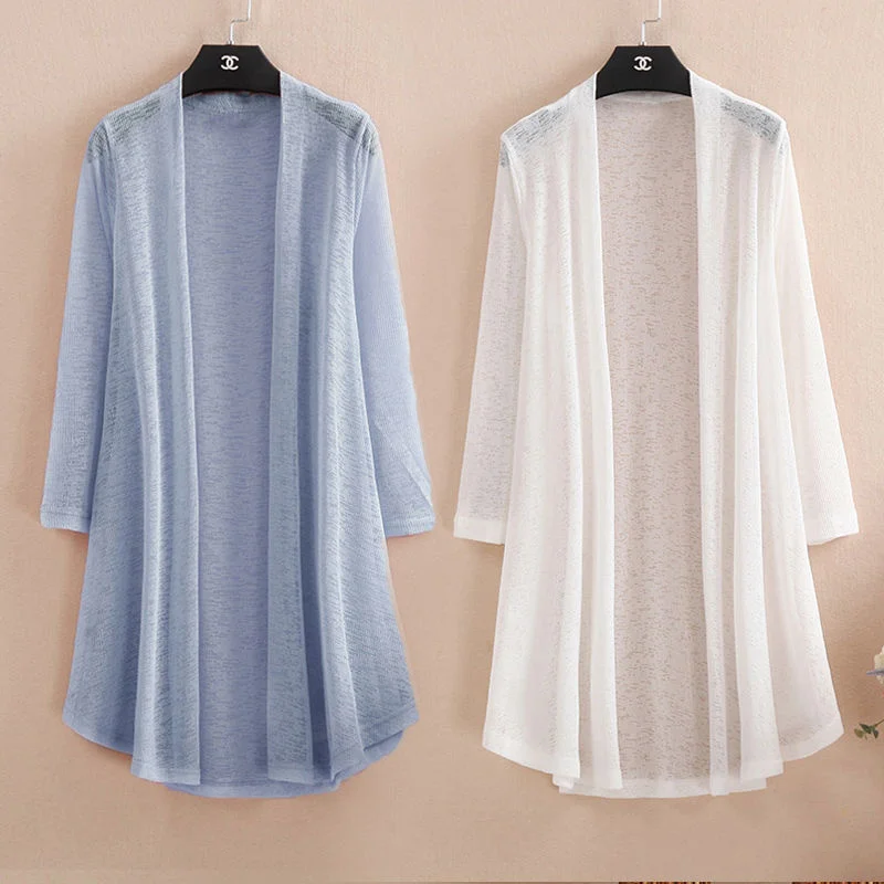Ice Silk Knitted Mesh Sweater , Size 5XL, 80KG, Korean Fashion, Sunscreen, Spring, Lightweight, Long Shawl, Women's
Ice Silk Knitted Mesh Sweater , Size 5XL, 80KG, Korean Fashion, Sunscreen, Spring, Lightweight, Long Shawl, Women's