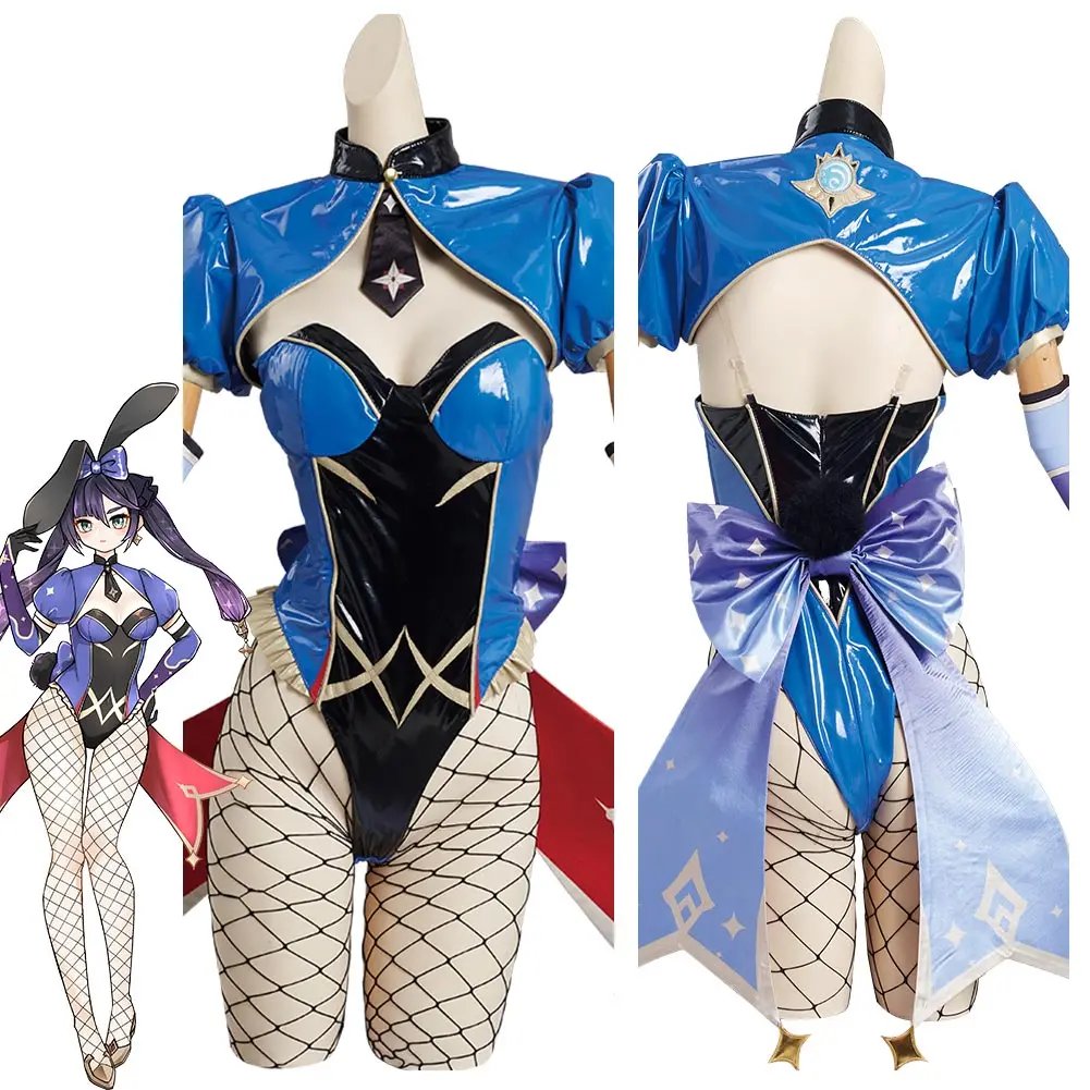 Genshin Impact Mona Cosplay Costume Sexy Bunny Girls Jumpsuit Fishnet Stockings Outfits Halloween Carnival Suit
Genshin Impact Mona Cosplay Costume Sexy Bunny Girls Jumpsuit Fishnet Stockings Outfits Halloween Carnival Suit