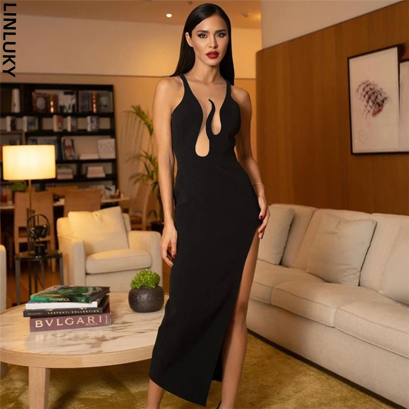 Autumn Winter 2022 New Fashion Round Neck Sleeveless Dress For Women Slim Split Hip Wrapped Club Party Midi Dresses
Autumn Winter 2022 New Fashion Round Neck Sleeveless Dress For Women Slim Split Hip Wrapped Club Party Midi Dresses