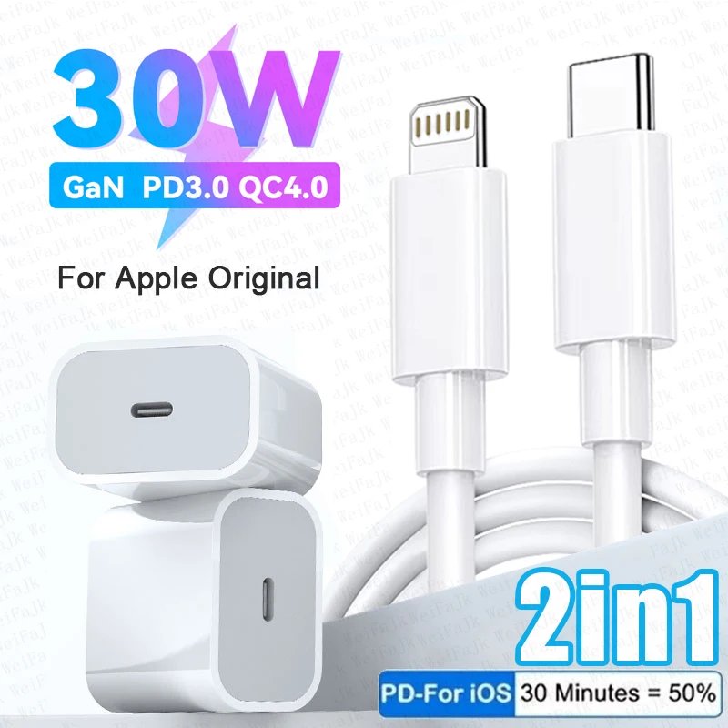 Original PD 30W Charger Fast Charging For iPhone 13 12 11 14 Pro Max XR X XS 7 8 Plus AirPods iPad Air USB Type C Quick Adapter
Original PD 30W Charger Fast Charging For iPhone 13 12 11 14 Pro Max XR X XS 7 8 Plus AirPods iPad Air USB Type C Quick Adapter