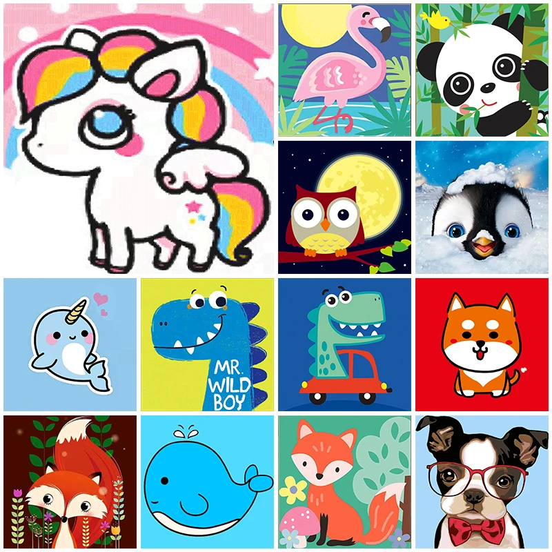5D Diamond Painting Cartoon Animal Mosaic Rhinestone Kits for Kids Handmade by Number for Children Diamond Embroidery Home Decor
5D Diamond Painting Cartoon Animal Mosaic Rhinestone Kits for Kids Handmade by Number for Children Diamond Embroidery Home Decor