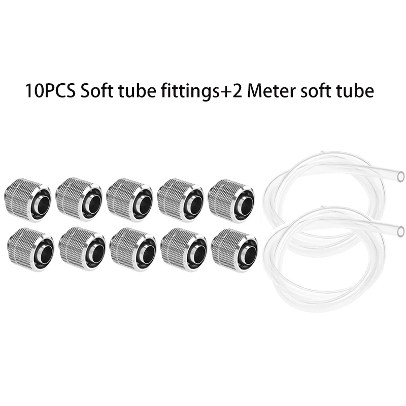 Barrow Water Cooling Soft Tube Fittings Combo Kit,THKN Series G1/4" Adapter,For 10*13mm/10*16mm,Connector for Computer Case
Barrow Water Cooling Soft Tube Fittings Combo Kit,THKN Series G1/4" Adapter,For 10*13mm/10*16mm,Connector for Computer Case