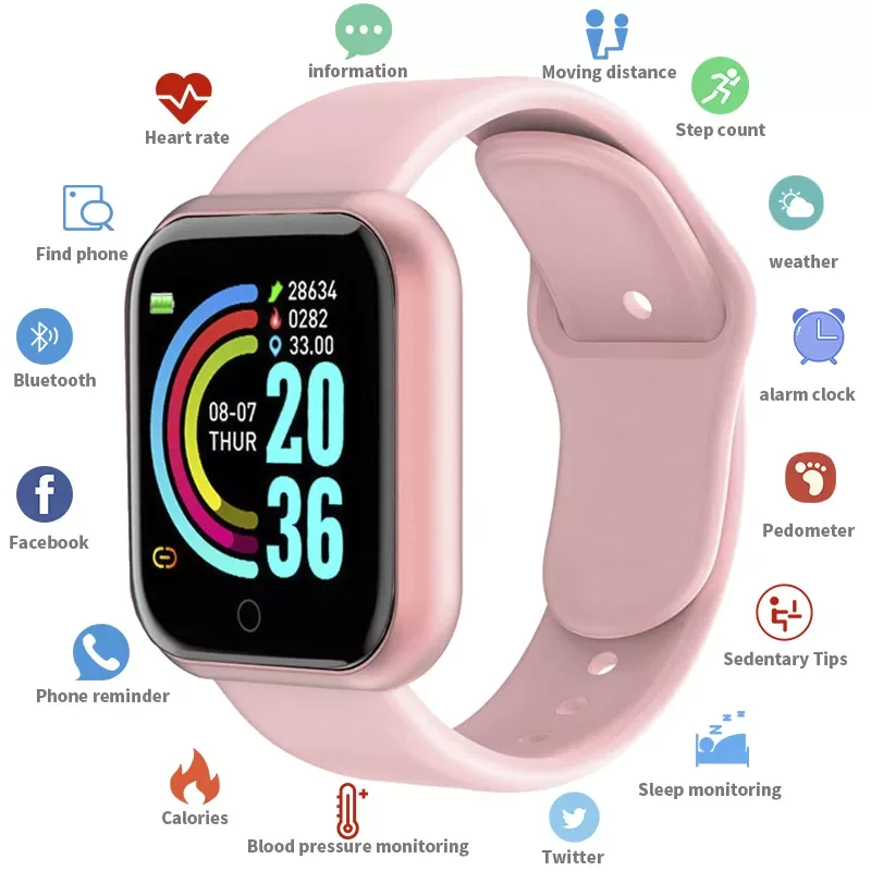 D20 Smart Watch Men Sport Fitness Tracker Blood Pressure Heart Rate Monitor Y68 Women Bracelet For Android IOS Xiaomi Kids SUP
D20 Smart Watch Men Sport Fitness Tracker Blood Pressure Heart Rate Monitor Y68 Women Bracelet For Android IOS Xiaomi Kids SUP